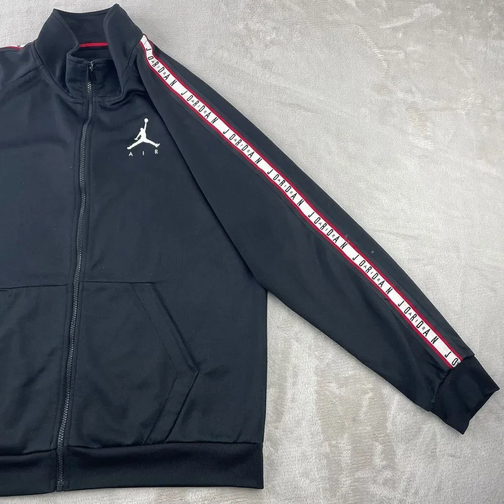 Nike Air Jordan Jumpman Tricot Tracksuit Jacket Black AQ2691-010‎ Men's XL